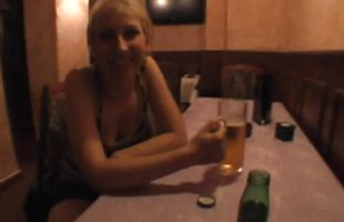 Playful blonde maiden Crystal has her sweet booty thoroughly eaten out